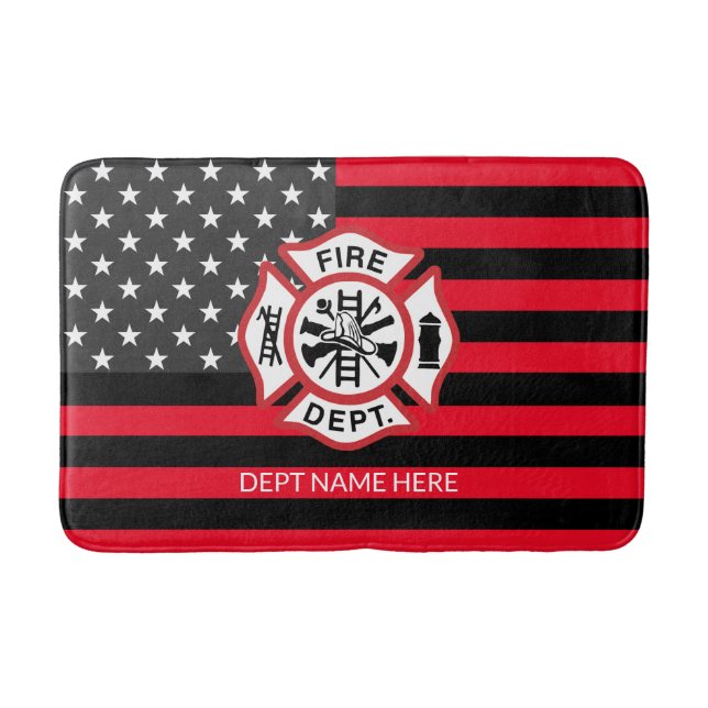 Gifts for Firefighters Bath Mat (Front)
