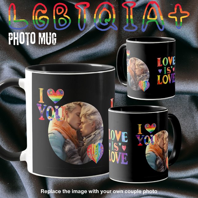 Gifts for Gay Trans LGBTQIA Couples Personalised Mug (Creator Uploaded)