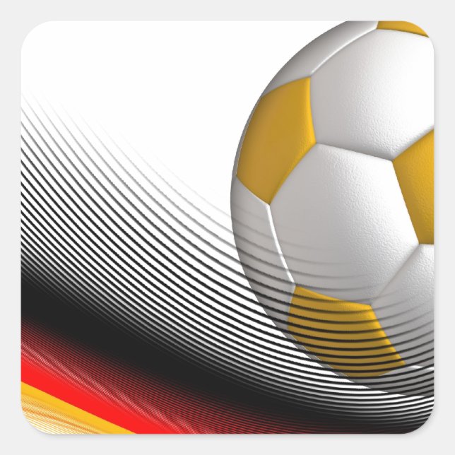 Gifts for German Football Soccer Lovers Square Sticker (Front)