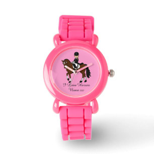 Gifts for girls - I love horses - dressage rider Watch