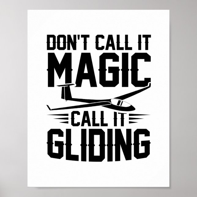 Gifts for glider drivers poster (Front)
