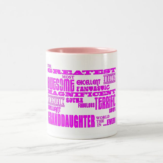 Gifts for Granddaughters : Greatest Granddaughter Two-Tone Coffee Mug (Center)