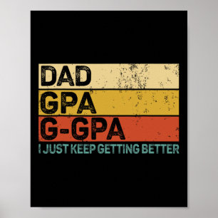 Gifts For Grandpa From Grandkids Dad Gpa G-gpa Gre Poster