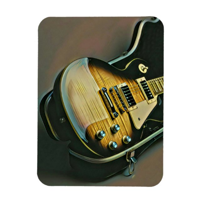 Gifts for guitarist magnet (Vertical)