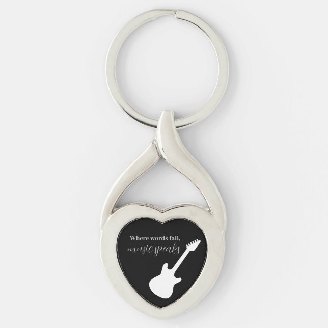 Gifts for Guitarist, Musicians, and Dancers  Key Ring (Front)