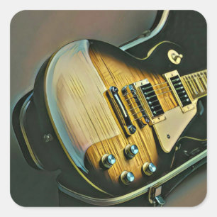 Gifts for guitarist square sticker