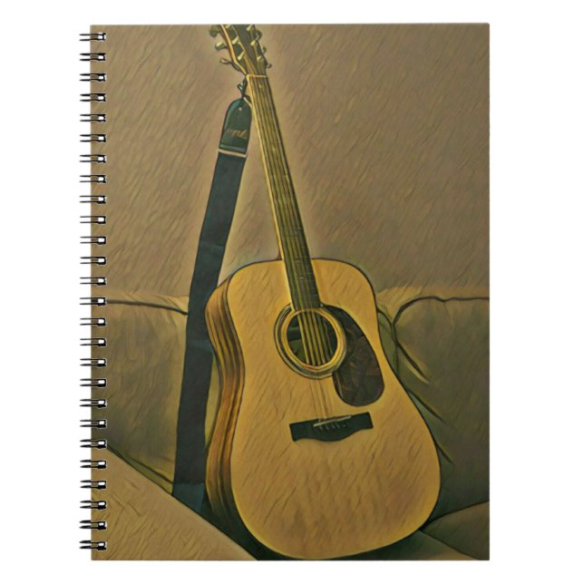 Gifts for guitarists notebook (Front)