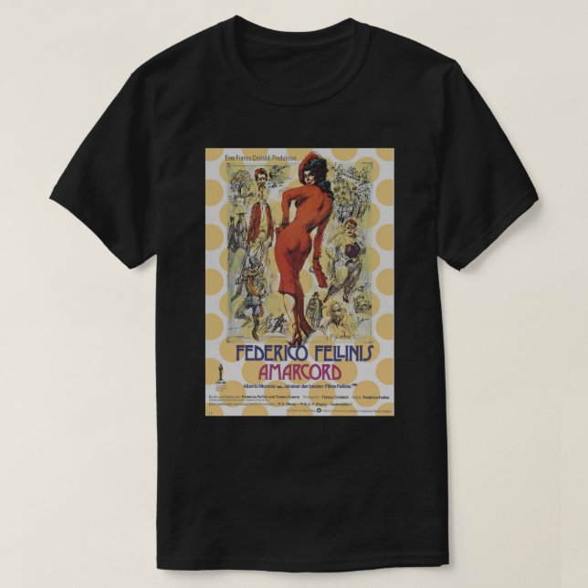 Gifts For Halloween federico fellini Lucky Gift T-Shirt (Design Front)