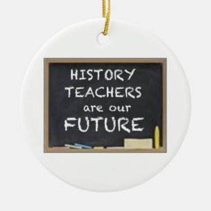 GIFTS FOR HISTORY TEACHERS CERAMIC TREE DECORATION