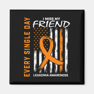 Gifts For Loss Of Friend Leukaemia Awareness Flag Magnet