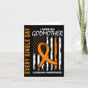 Gifts For Loss Of Godmother Leukaemia Awareness Fl Card