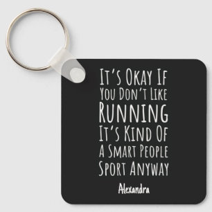 Gifts For Marathon Runners Funny Running Custom Key Ring