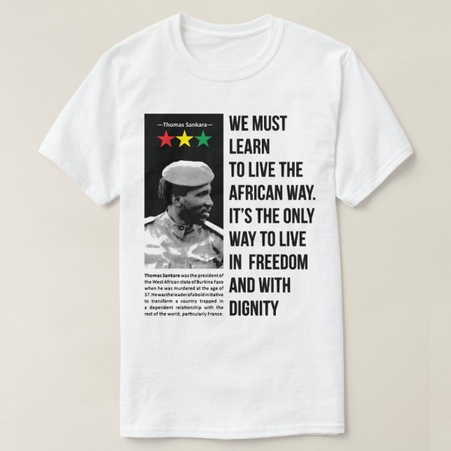 Gifts For Men Che Guevara Thomas Of Sankara Africa T-Shirt (Design Front)