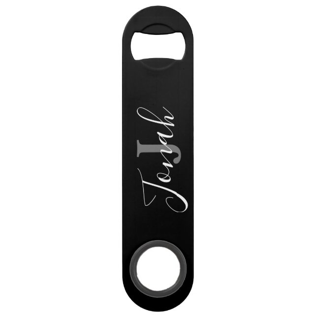 Gifts for Men Personalised Speed Bottle Opener (Front)