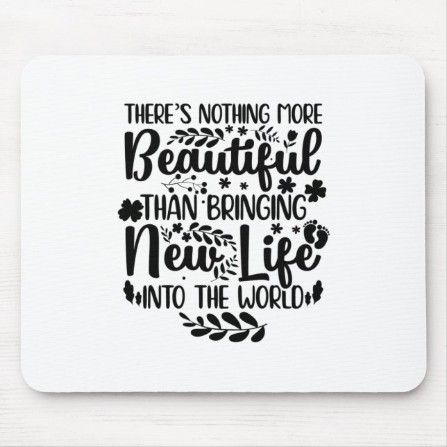 Gifts for Midwives | Midwife Maternity Nurse Birth Mouse Mat (Front)