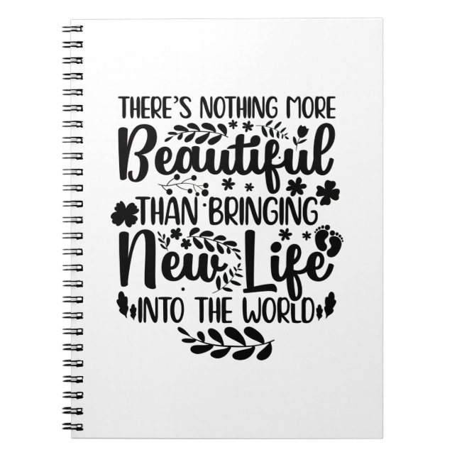 Gifts for Midwives | Midwife Maternity Nurse Birth Notebook (Front)