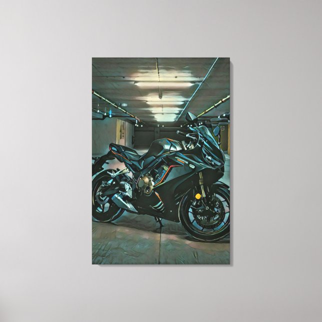 Gifts for motorcyclists canvas print (Front)