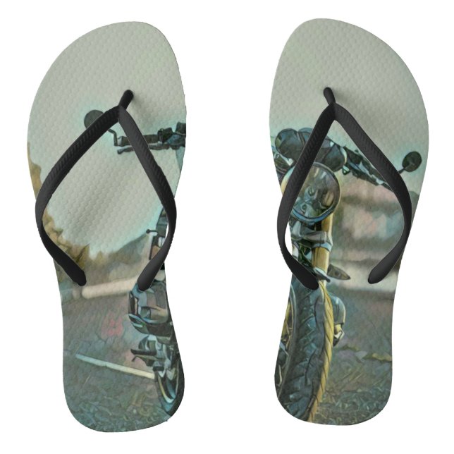 Gifts for motorcyclists flip flops (Footbed)