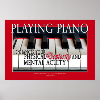 Gifts for Piano Students - Piano Education Poster