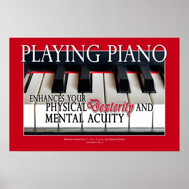 Gifts for Piano Students - Piano Education Poster (Front)