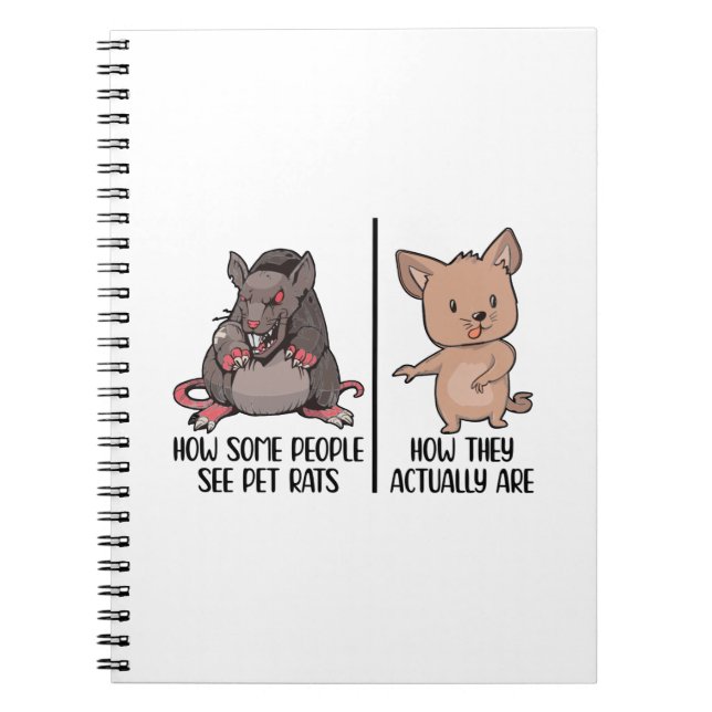Gifts for rat lovers | Rats Pets Rodents Animals Notebook (Front)