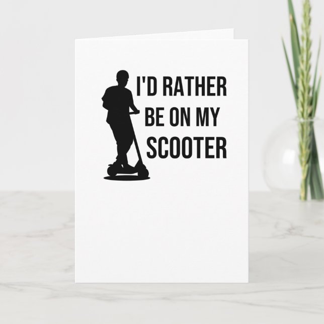 Gifts For Scooter Riders | Stunt Scooter Rider Card (Front)