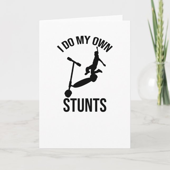 Gifts For Scooter Riders | Stunt Scooter Rider Card (Front)