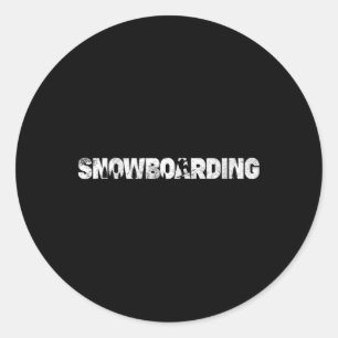 Gifts For Snowboarder Men Women Kids Rider Snowboa Classic Round Sticker