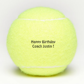 Gifts for Tennis Coaches, Custom Printed Tennis Balls