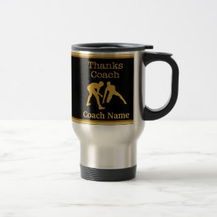 Gifts for Wrestling Coaches, Your TEXT and COLORS Travel Mug