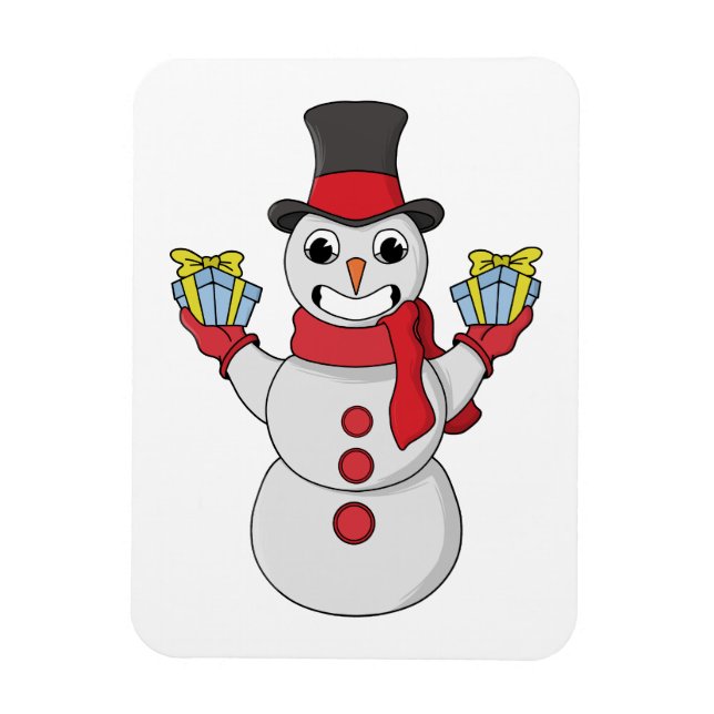 Gifts for you from Snowman Magnet (Vertical)