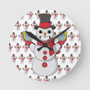 Gifts for you from Snowman Round Clock
