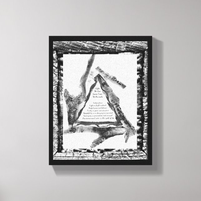 Gifts From Animals Canvas Print (Front)