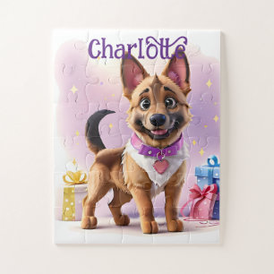 Gifts Galore German Shepherd Puppy's Special Day Jigsaw Puzzle