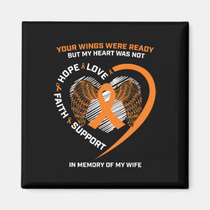 Gifts Husband Men In Memory Of My Wife Leukaemia A Magnet