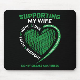 Gifts Husband Transplant Wife Kidney Disease Aware Mouse Mat
