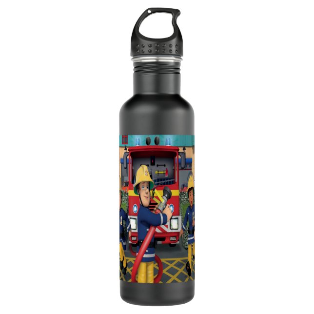 Gifts Idea Cartoon Fireman Names For Sam Children  710 Ml Water Bottle (Front)