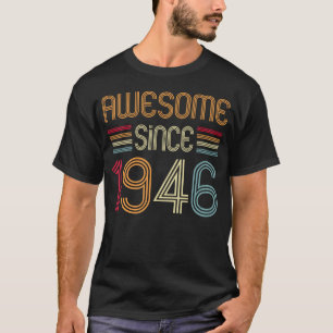 Gifts Made in 1946 80th 80 Years Old Retro Born in T-Shirt
