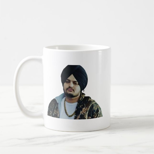 Gifts Men Sidhu Punjabi Cinema Moose Wala Graphic  Coffee Mug (Left)