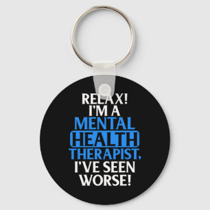 Gifts Mental Health Therapist For Men Women Fun  Key Ring