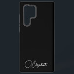 Gifts Modern Monogram Typography Name Black Samsung Galaxy Case<br><div class="desc">Modern Elegant Minimalist Design Monogram Typography Name Template Best Gifts Black And White Trendy Phone Cases & Accessories / Samsung Cases / Galaxy S22 Ultra Case.</div>