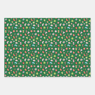 Gifts of Christmas Wrapping Paper Sheet