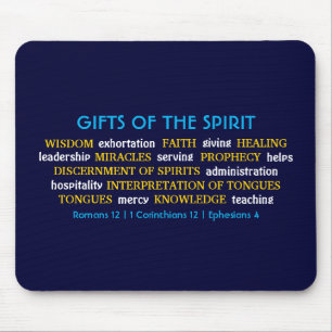 GIFTS OF SPIRIT Inspirational Blue Christian Mouse Mat