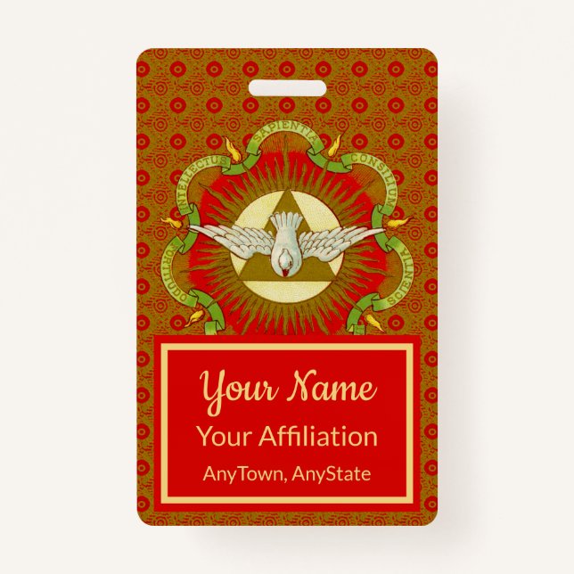 Gifts of the Holy Spirit (BK 026) ID Badge (Front)