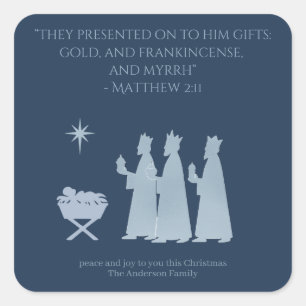 Gifts of the Magi Sticker – Three Kings Nativity