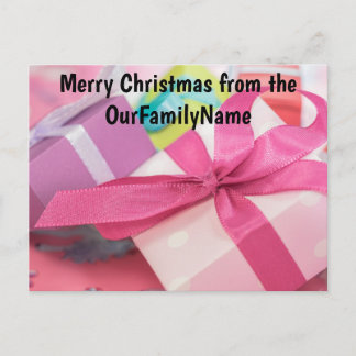 Gifts Presents Christmas Customise Postcard
