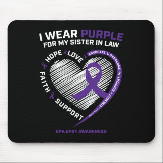 Gifts Products Women Purple Sister In Law Epilepsy Mouse Mat