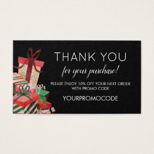 Gifts Promo Code Discount Card
