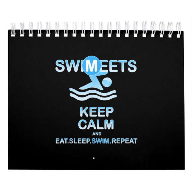Gifts Swimmers Girl, Boys & Parents, Swim Meet Calendar (Cover)