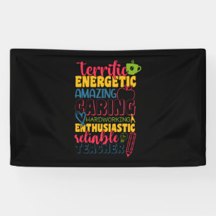 Gifts Teacher   Amazing Caring Teacher Banner